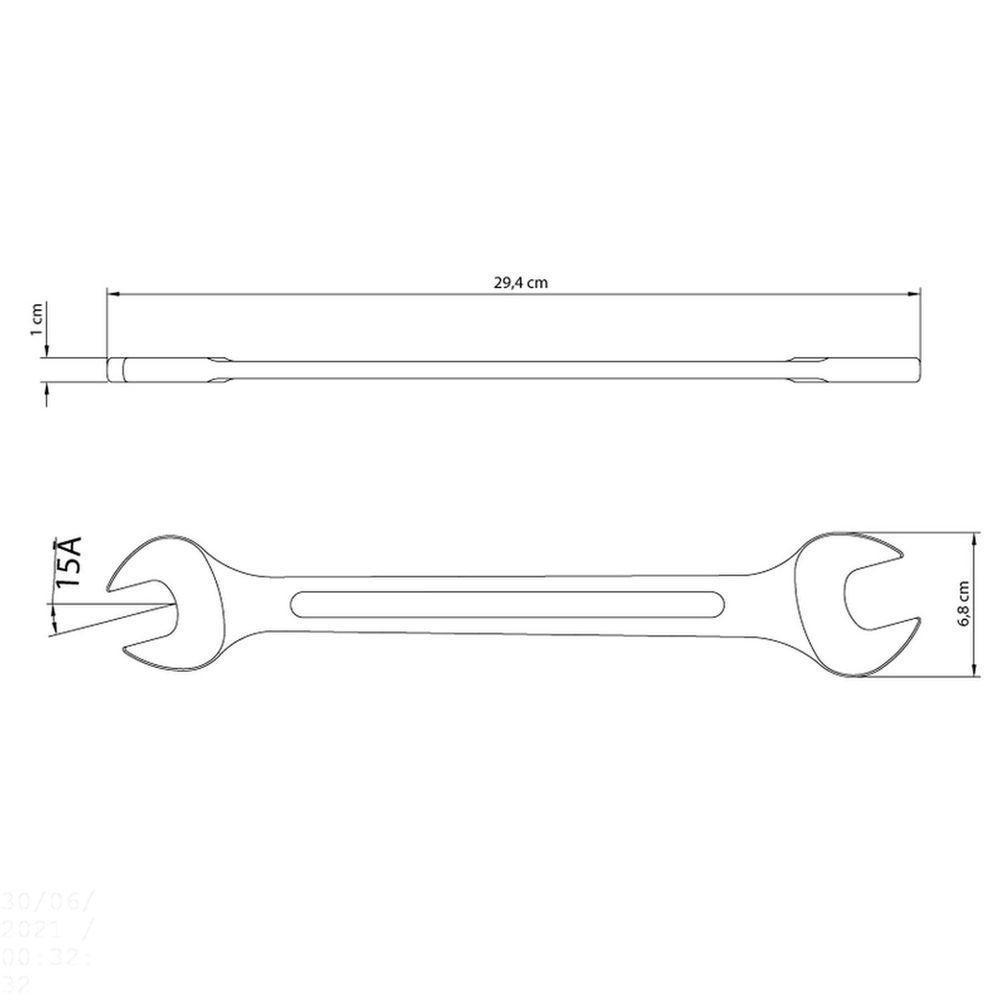 Chave Fixa 1.1/16x1.1/4" Tramontina Com Corpo Em Aço Especial Cromado Tramontina - 3