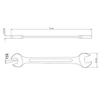 Chave Fixa 3/4x25/32" Tramontina Com Corpo Em Aço Especial Cromado Tramontina - 1
