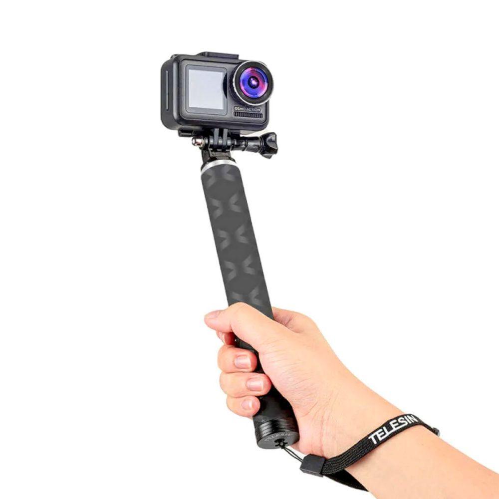 Bastão Selfie Fibra de Carbono 90cm GoPro e Similares - Telesin - 8