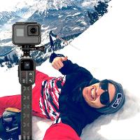 Bastão Selfie Fibra de Carbono 90cm GoPro e Similares - Telesin - 2