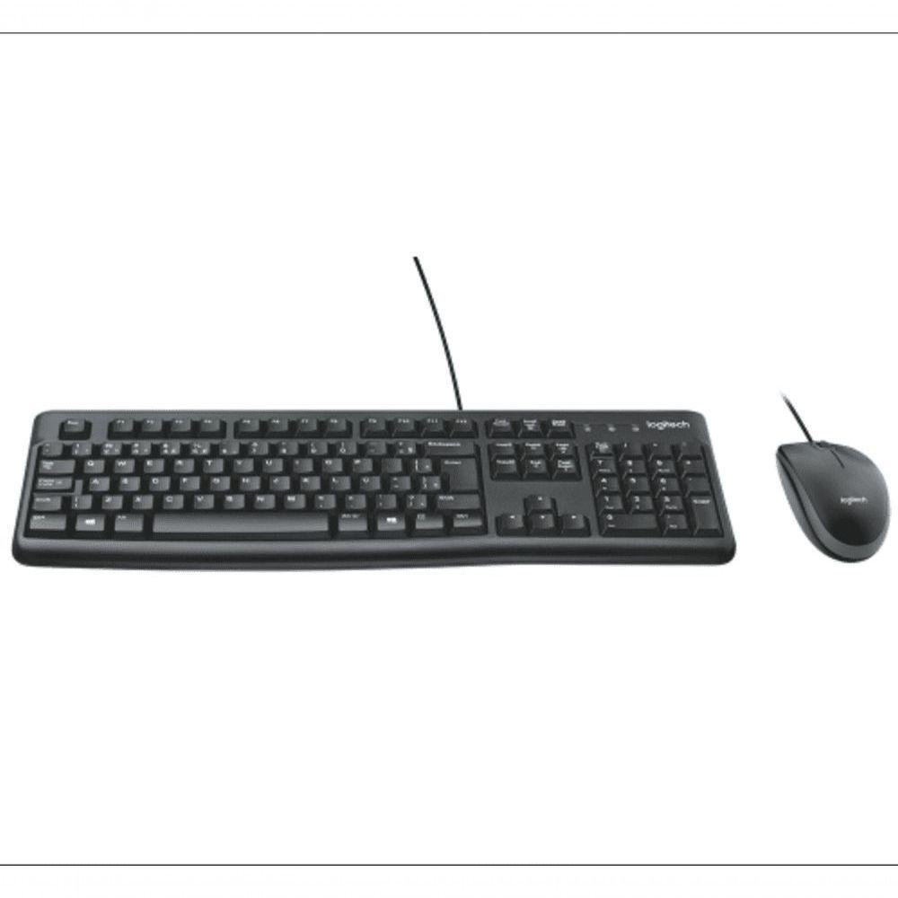 Combo Teclado E Mousecom Fio Logitech Mk120 - 920-004429 Preto - 1