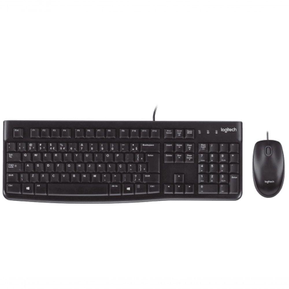 Combo Teclado E Mousecom Fio Logitech Mk120 - 920-004429 Preto - 2