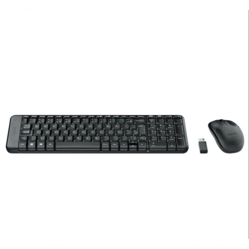 Combo Teclado E Mouse Logitech Sem Fio Mk220 - 920-004431 Preto - 1