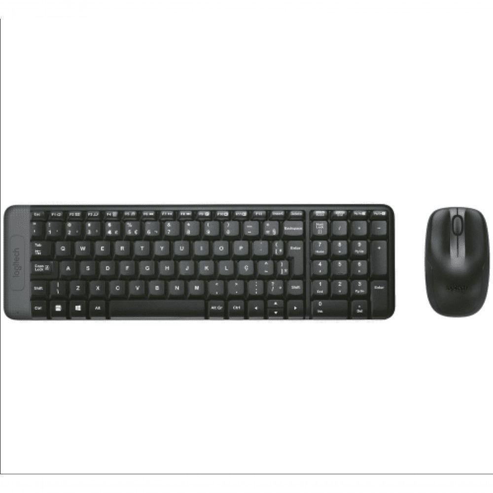 Combo Teclado E Mouse Logitech Sem Fio Mk220 - 920-004431 Preto - 2