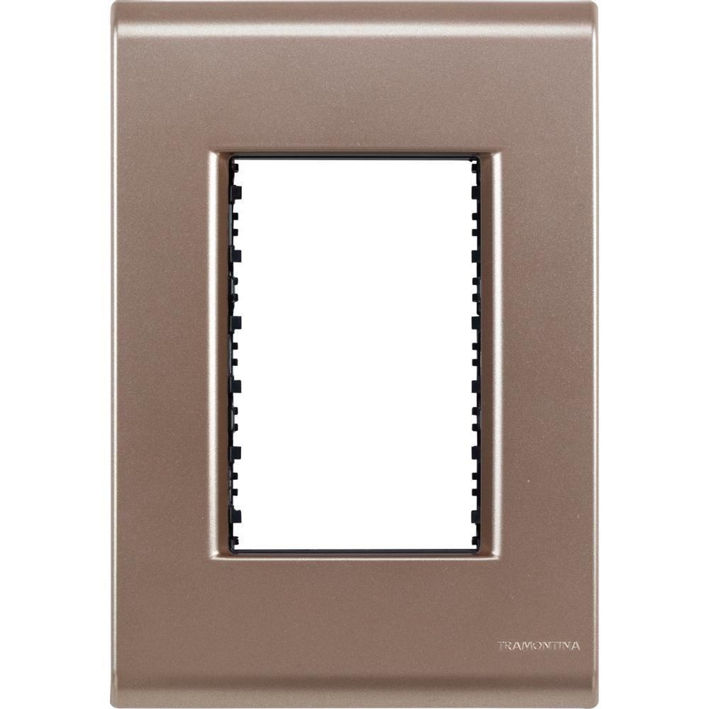 Placa 3 Postos 4x2 Tramontina Liz Ouro Velho - 2