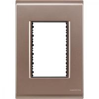 Placa 3 Postos 4x2 Tramontina Liz Ouro Velho - 1