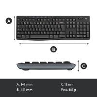 Kit Teclado E Mouse Sem Fio Logitech Mk270 - 5