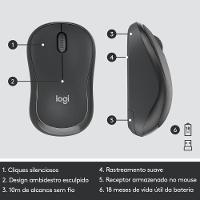 Kit Teclado E Mouse Sem Fio Logitech Silent Mk295 - 2