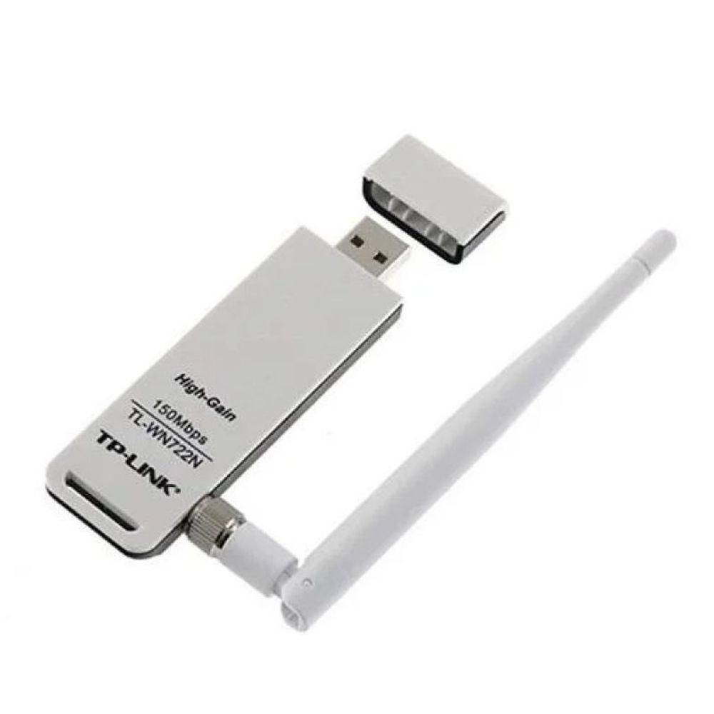 Rede Usb Wireless Tp Link Tl Wn722n 150mbps C Antena - 3
