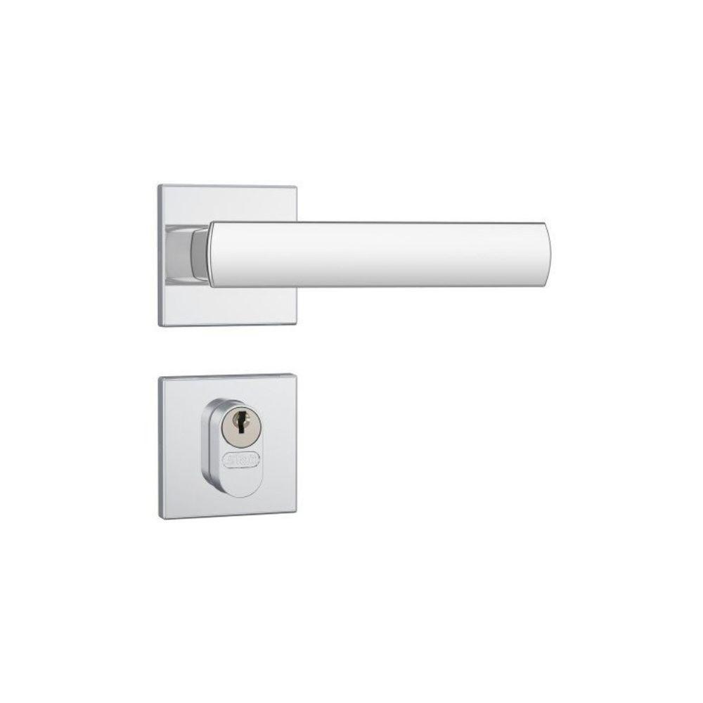 Fechadura Externa 803/35 Roseta Quadrada Inox - Stam - 1