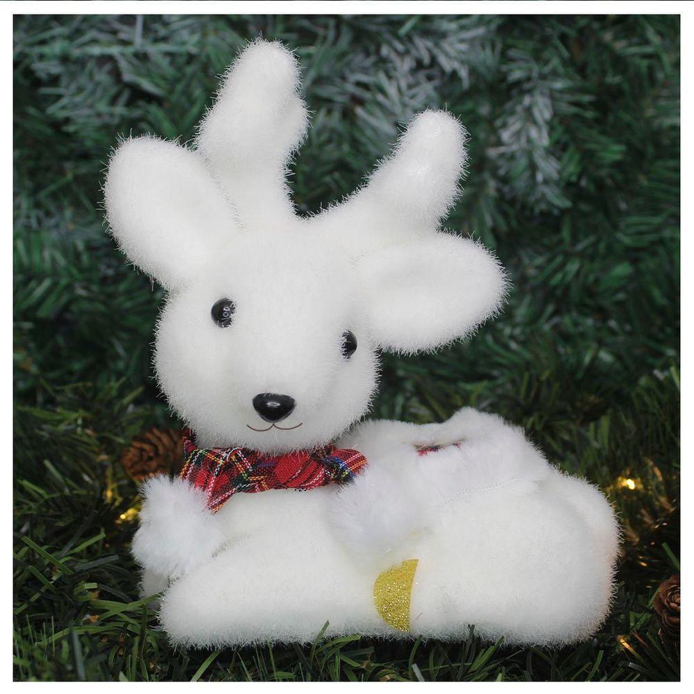 Kit 3 Bonecos De Natal Enfeite Natalino Rena Felpuda 20cm - 1