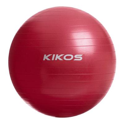 Bola de Ginástica 55cm para Pilates e Alongamento Antiestouro Superfície Rugosa Vermelho Kikos