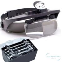 Lupa Cabeça Com Luz Para Dentista Lupa Com Led Pra Leituras - 3