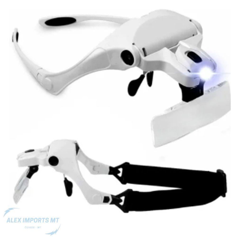 Lupa Cabeça Oculos Com Led 5 Lentes Profissional Ajustavel - 2
