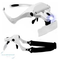 Lupa Cabeça Oculos Com Led 5 Lentes Profissional Ajustavel - 2