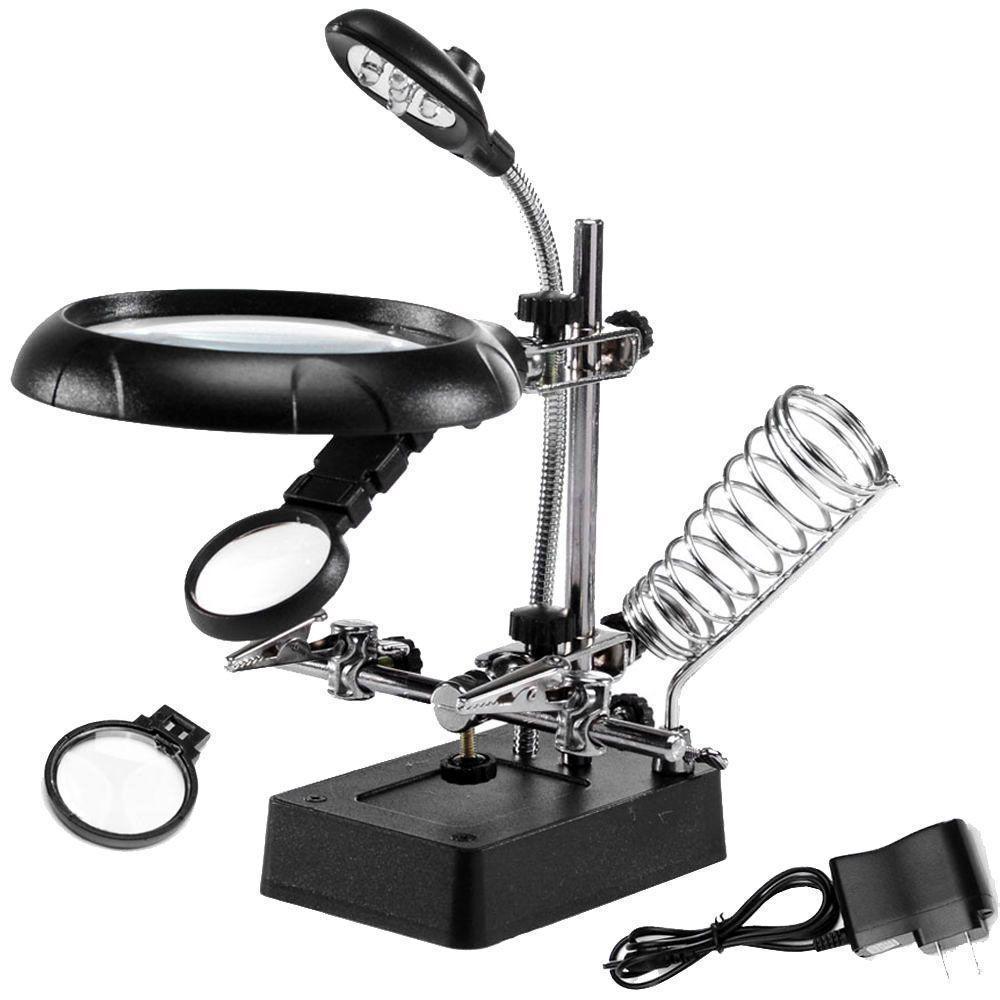 Lupa de Mesa com Garras e Iluminação LED - Lorben  - 6