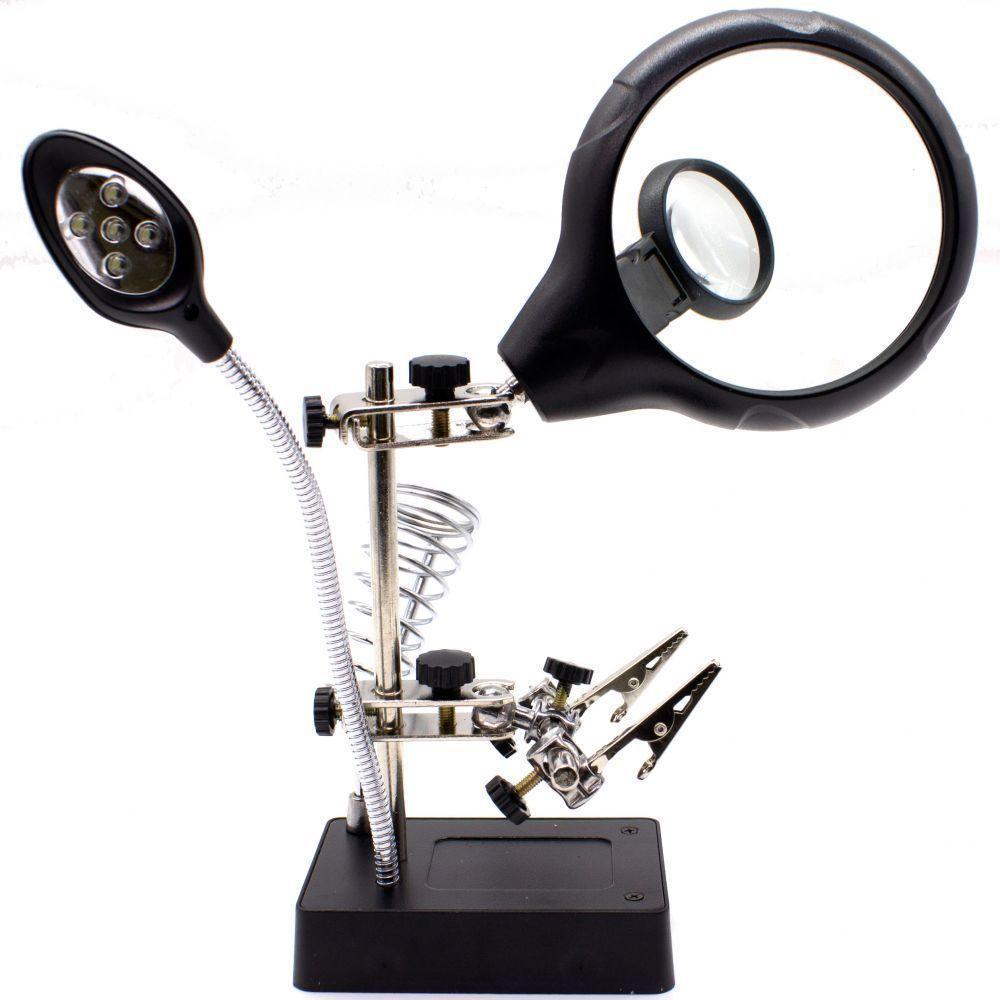 Lupa de Mesa com Garras e Iluminação LED - Lorben  - 8