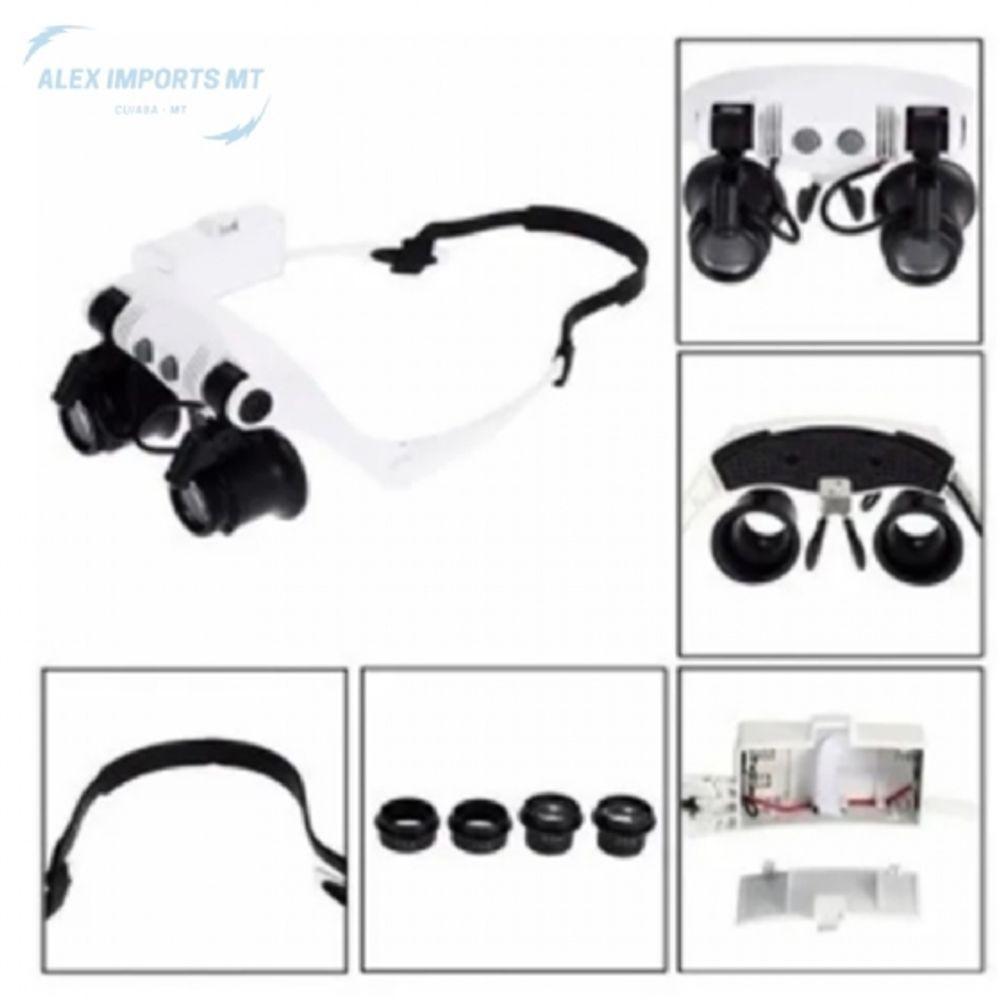 Lupa Óculos 4 Lentes Profissionais Para Ouvires - 4