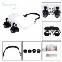 Lupa Óculos 4 Lentes Profissionais Para Ouvires - 4