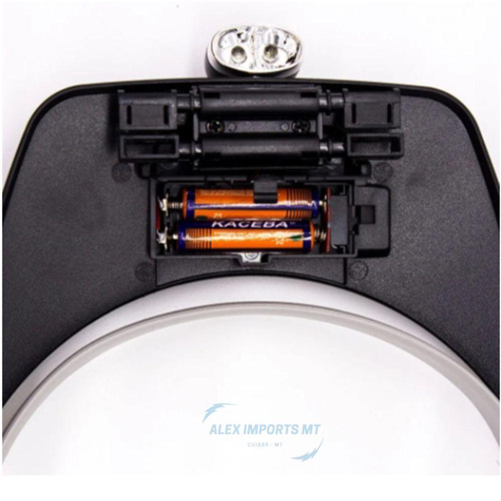 Lupa Cabeça Com Luz Para Dentista Lupa Com Led Profissional - 2