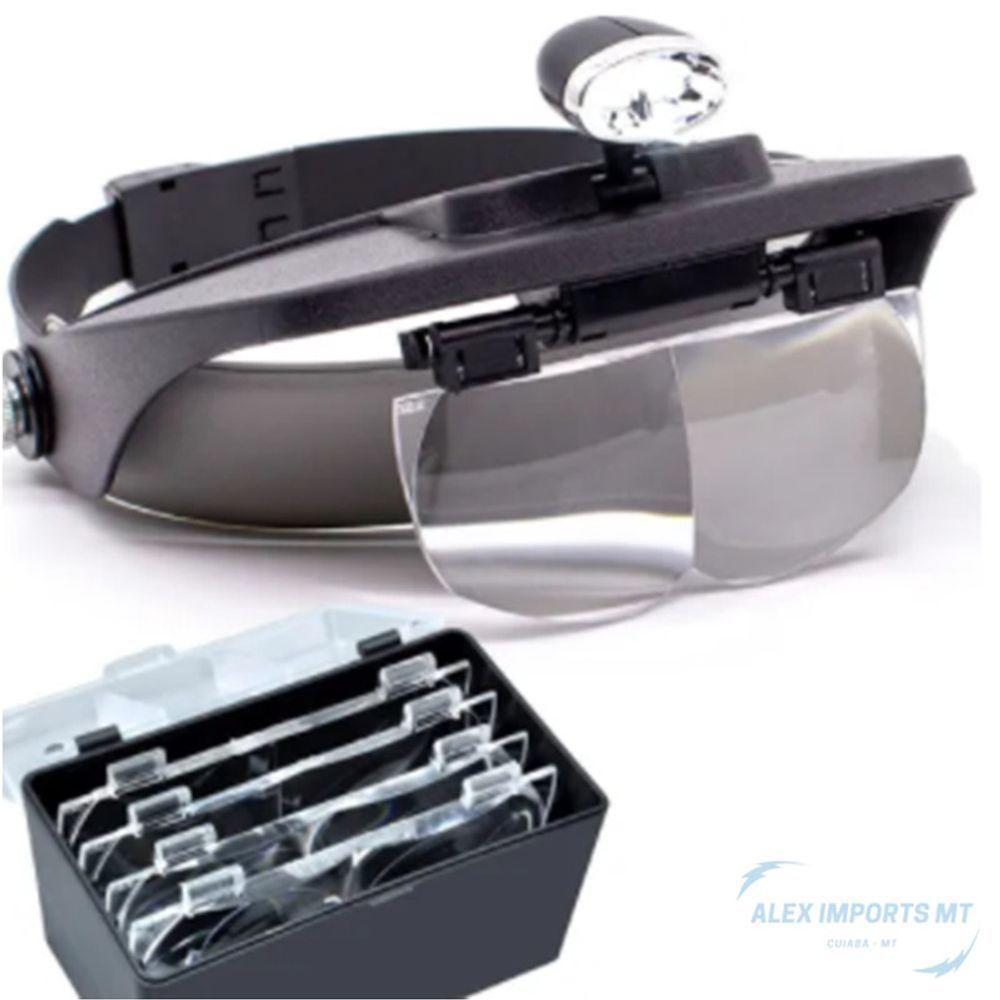 Lupa Cabeça Com Luz Para Dentista Lupa Com Led Profissional - 4