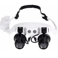 Lupa Óculos 4 Lentes Profissionais Para Trabalhos Minucioso - 1