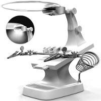 Lupa De Mesa Com Garras E Iluminação Led Usb Gt317w - 2