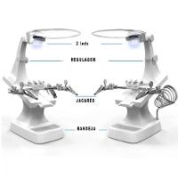 Lupa De Mesa Com Garras E Iluminação Led Usb Gt317w - 4