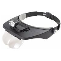 Lupa Cabeça Com Luz Para Dentista Lupa Com Lentes Acrílico - 1