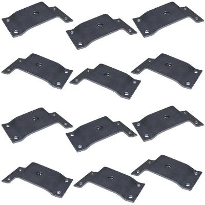 Kit 12 Chapinhas Inclinada 10º Fixação Pés Palito Rosca