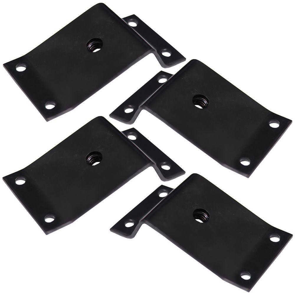 Kit 4 Chapinhas Inclinada 15º Fixação Pés Palito Rosca - 1