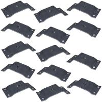 Kit 14 Chapinhas Inclinada 10º Fixação Pés Palito Rosca - 1