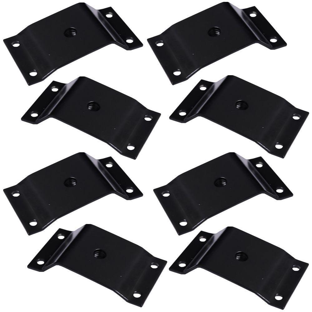 Kit 8 Chapinhas Inclinada 10º Fixação Pés Palito Rosca - 1