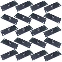 Kit 20 Chapinhas Chapa Reta Fixação Pés Palito Rosca - 1