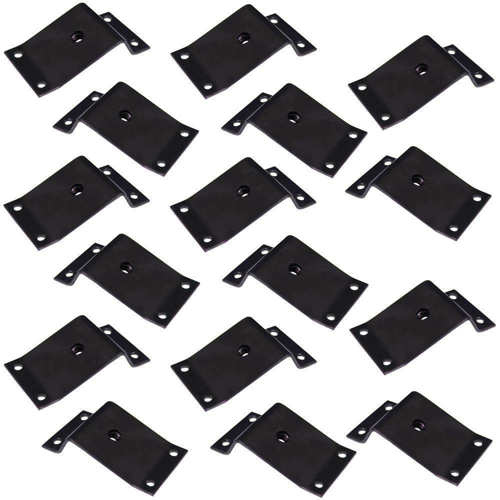 Kit 16 Chapinhas Inclinada 15º Fixação Pés Palito Rosca - 1