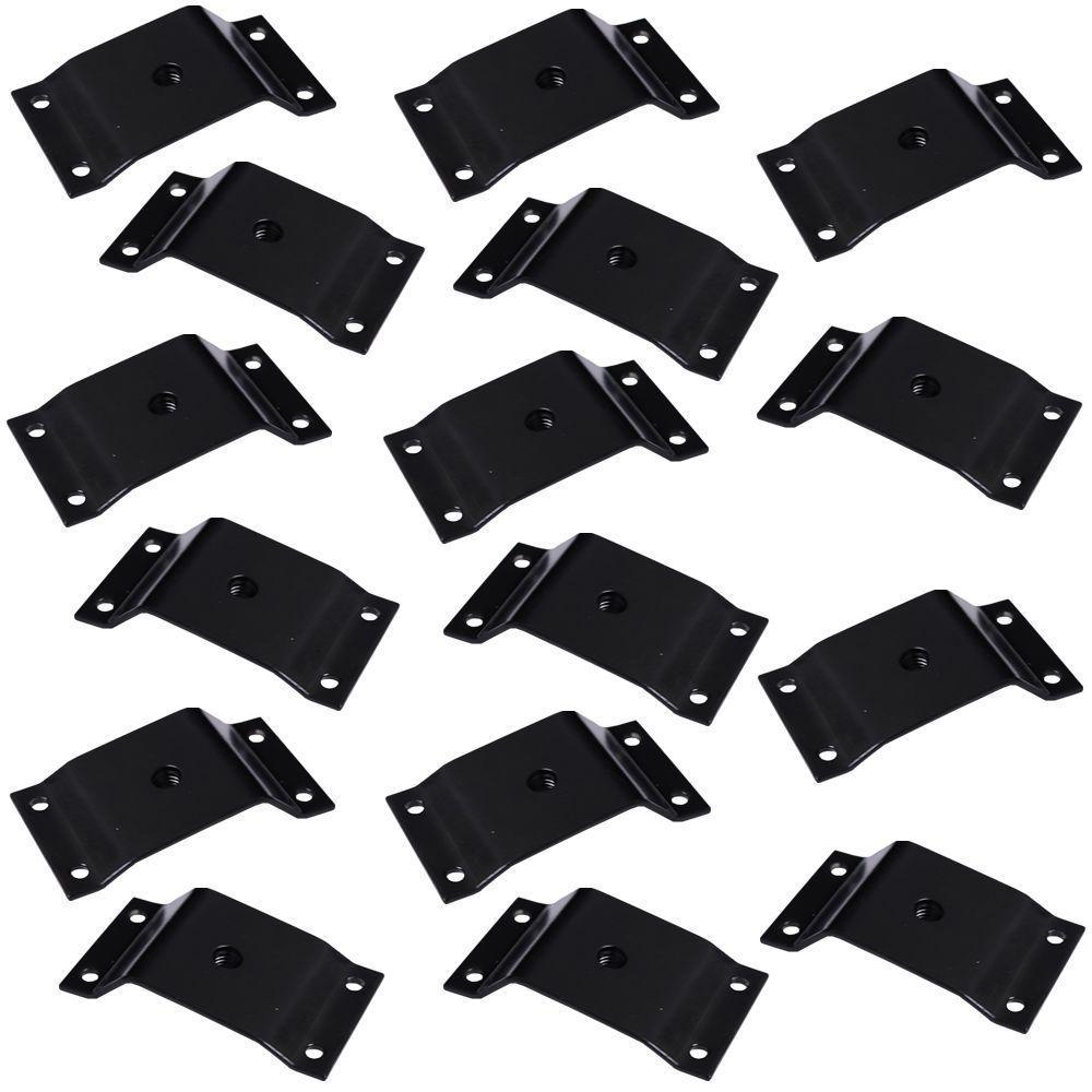 Kit 16 Chapinhas Inclinada 10º Fixação Pés Palito Rosca - 1