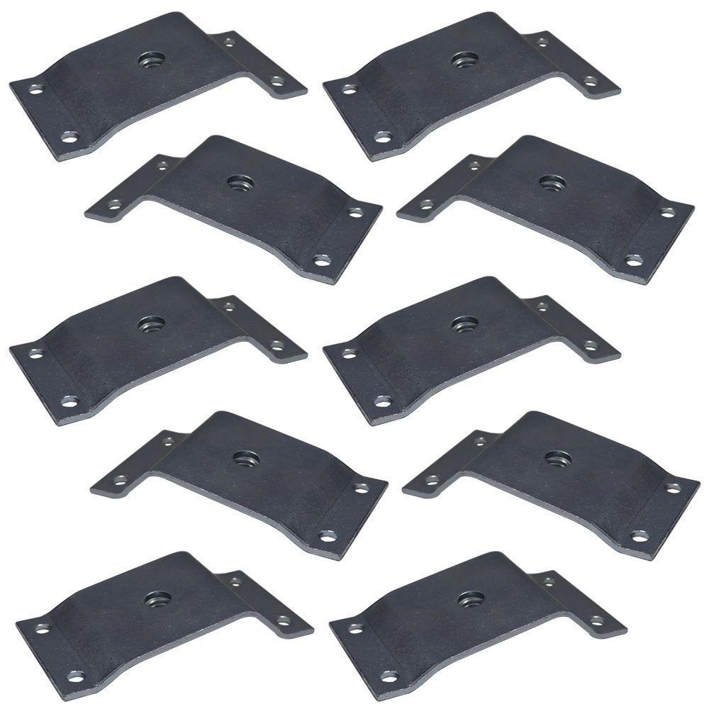 Kit 10 Chapinhas Inclinada 10º Fixação Pés Palito Rosca - 1