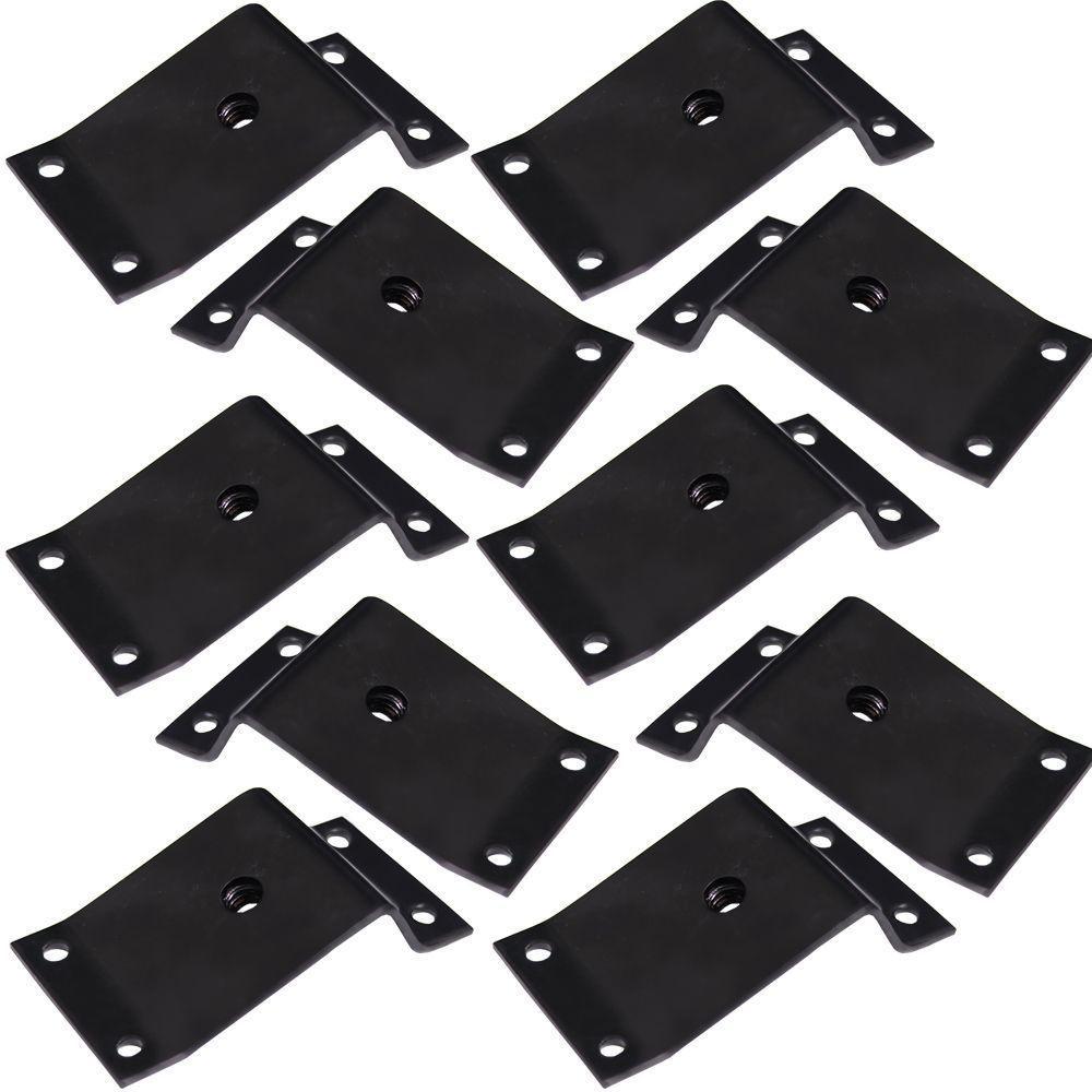 Kit 10 Chapinhas Inclinada 15º Fixação Pés Palito Rosca - 1