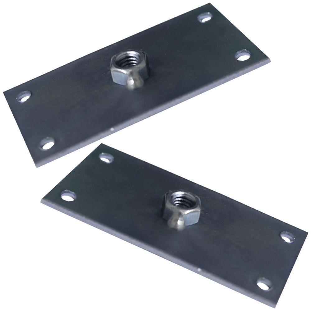 Kit 2 Chapinhas Chapa Reta Fixação Pés Palito Rosca - 1