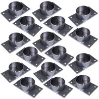 Kit 16 Chapinhas Reta Com Tubo Fixação Pés Palito Rosca - 1