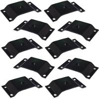 Kit 10 Chapinhas Elevada Fixação Pés Palito Rosca 5 16 Preto - 1