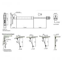 Pistão Gás Com Amortecedor Força 80 N Cinza Fgvtn 6 Unidade - 2