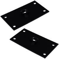 Kit 2 Chapinhas Reta Fixação Pés Palito Rosca 5 16 Preto - 1