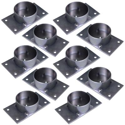 Kit 10 Chapinhas Reta Com Tubo Fixação Pés Palito Rosca