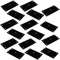 Kit 16 Chapinhas Reta Fixação Pés Palito Rosca 5 16 Preto - 1