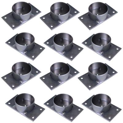 Kit 12 Chapinhas Reta Com Tubo Fixação Pés Palito Rosca