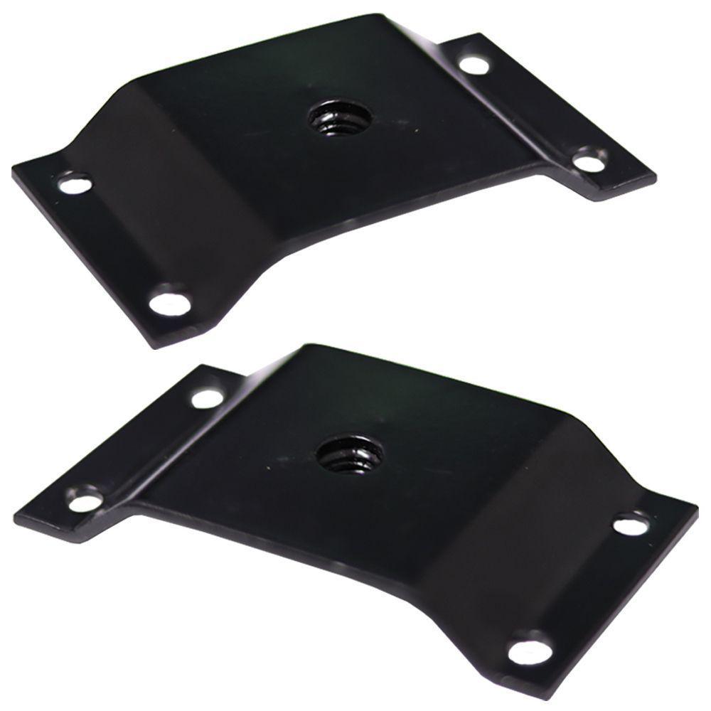 Kit 2 Chapinhas Elevada Fixação Pés Palito Rosca 5 16 Preto - 1