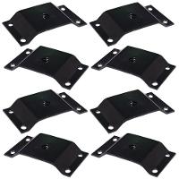 Kit 8 Chapinhas Elevada Fixação Pés Palito Rosca 5 16 Preto - 1