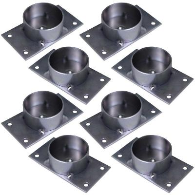 Kit 8 Chapinhas Reta Com Tubo Fixação Pés Palito Rosca