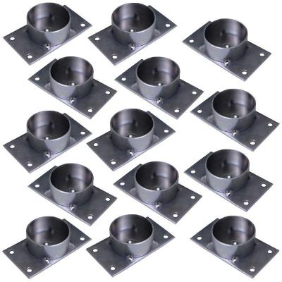 Kit 14 Chapinhas Reta Com Tubo Fixação Pés Palito Rosca